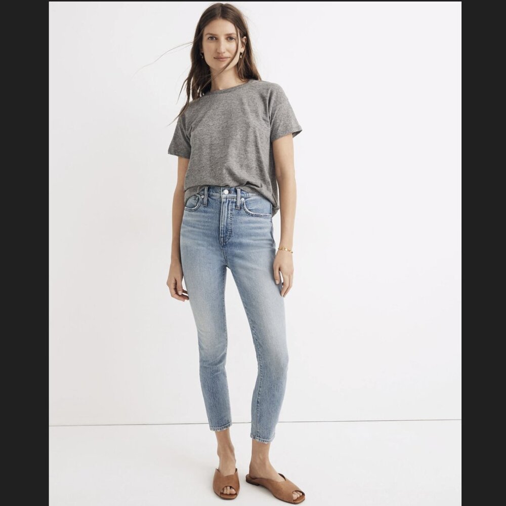 Madewell 11" High-Rise Skinny Crop Jeans Size 32